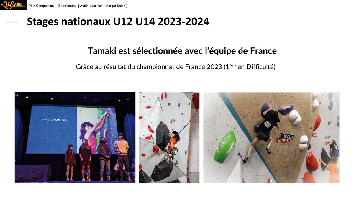 Résultats compétitions escalade 2022/2023 LA-DEGAINE