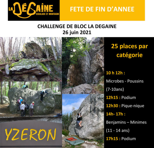 Contest de bloc à Yzeron Contest de bloc à Yzeron