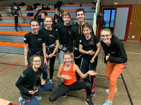 LORIS DALTIN ET MARGO JOURNET les coachs AVEC TOUTE L'EQUIPE