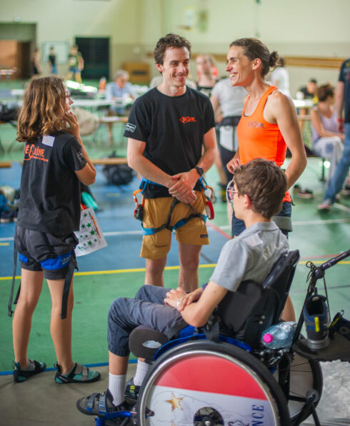 Evénement escalade handi valide organisé par la Dégaine 19 juin 2024