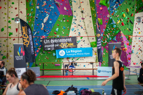 Evénement escalade handi valide organisé par la Dégaine 19 juin 2024