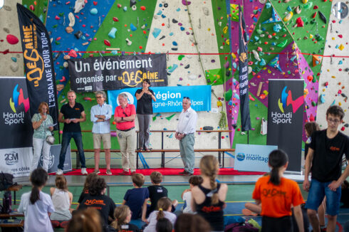Evénement escalade handi valide organisé par la Dégaine 19 juin 2024