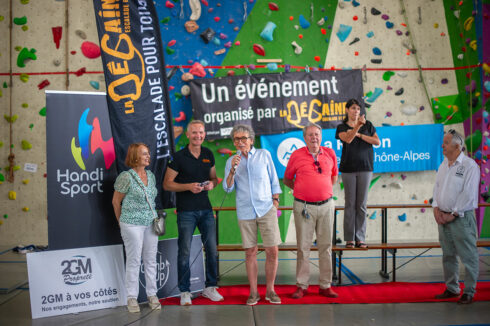 Evénement escalade handi valide organisé par la Dégaine 19 juin 2024
