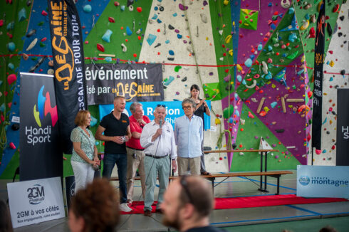Evénement escalade handi valide organisé par la Dégaine 19 juin 2024