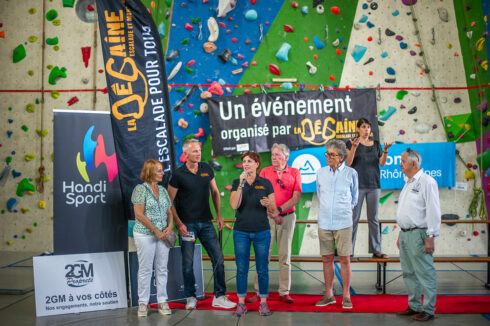 Evénement escalade handi valide organisé par la Dégaine 19 juin 2024