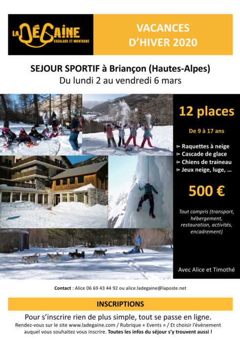 Stage escalade et multi activités