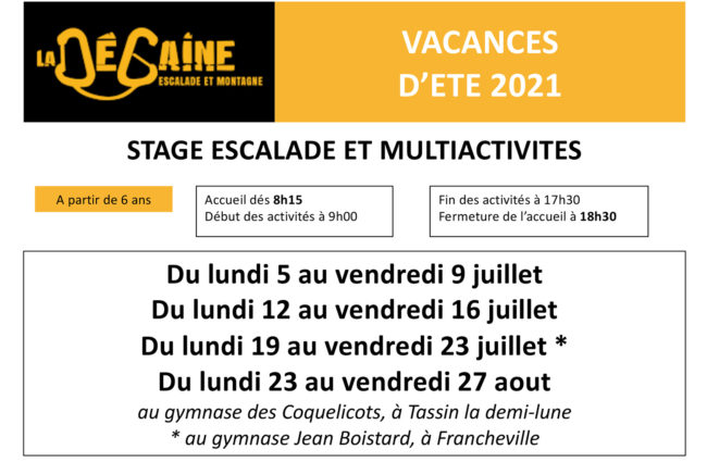 stages multi activités 2021 stages multi activités 2021