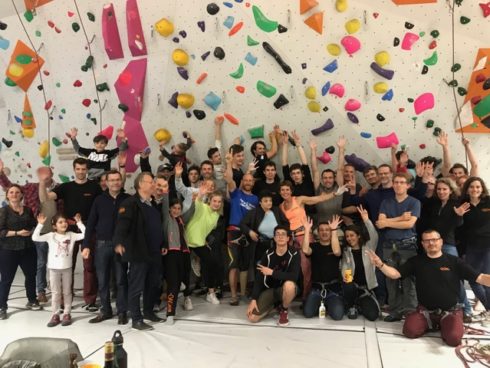 SOIREE GRIMPE AVEC THIERRY DELARUE ET CHRISTOPHER HARDY A LA DEGAINE