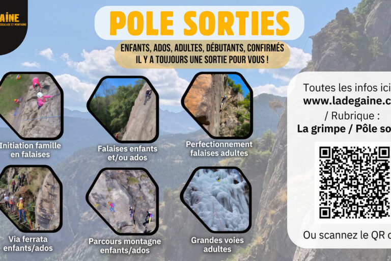 Pole Sorties 2026 - La Dégaine escalade