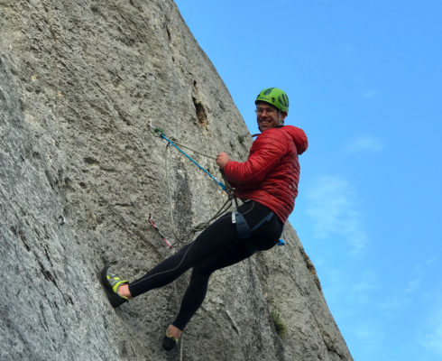 Sortie falaise à Seynes janvier 2020