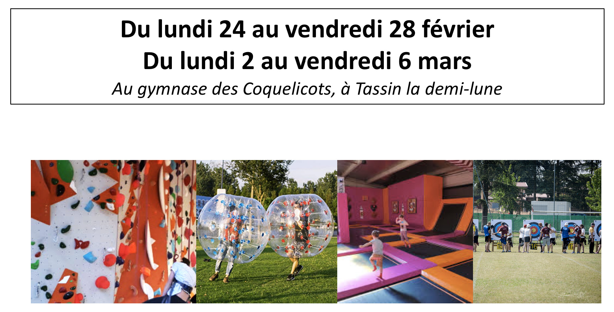 Stage escalade et multiactivités