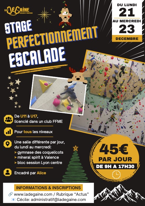Stage perf decembre