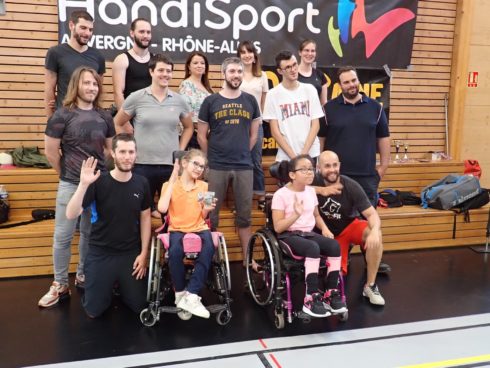 Tous les salariés d'Awabot avec leur binôme Handi