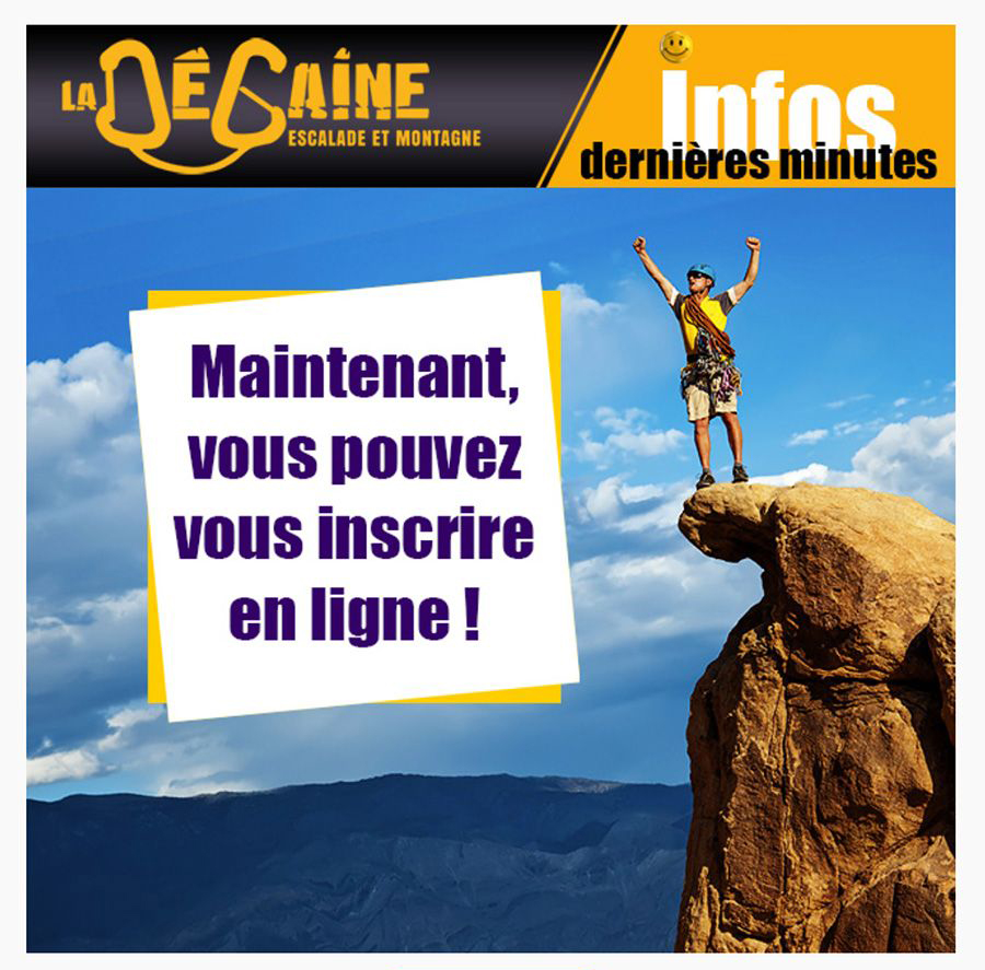 inscrivez-vous à LA DEGAINE