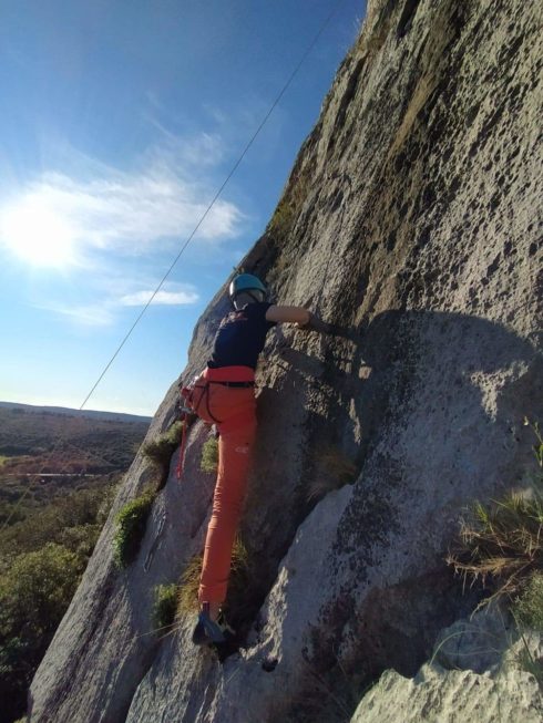 Margo Journet sortie falaise dans le Gard