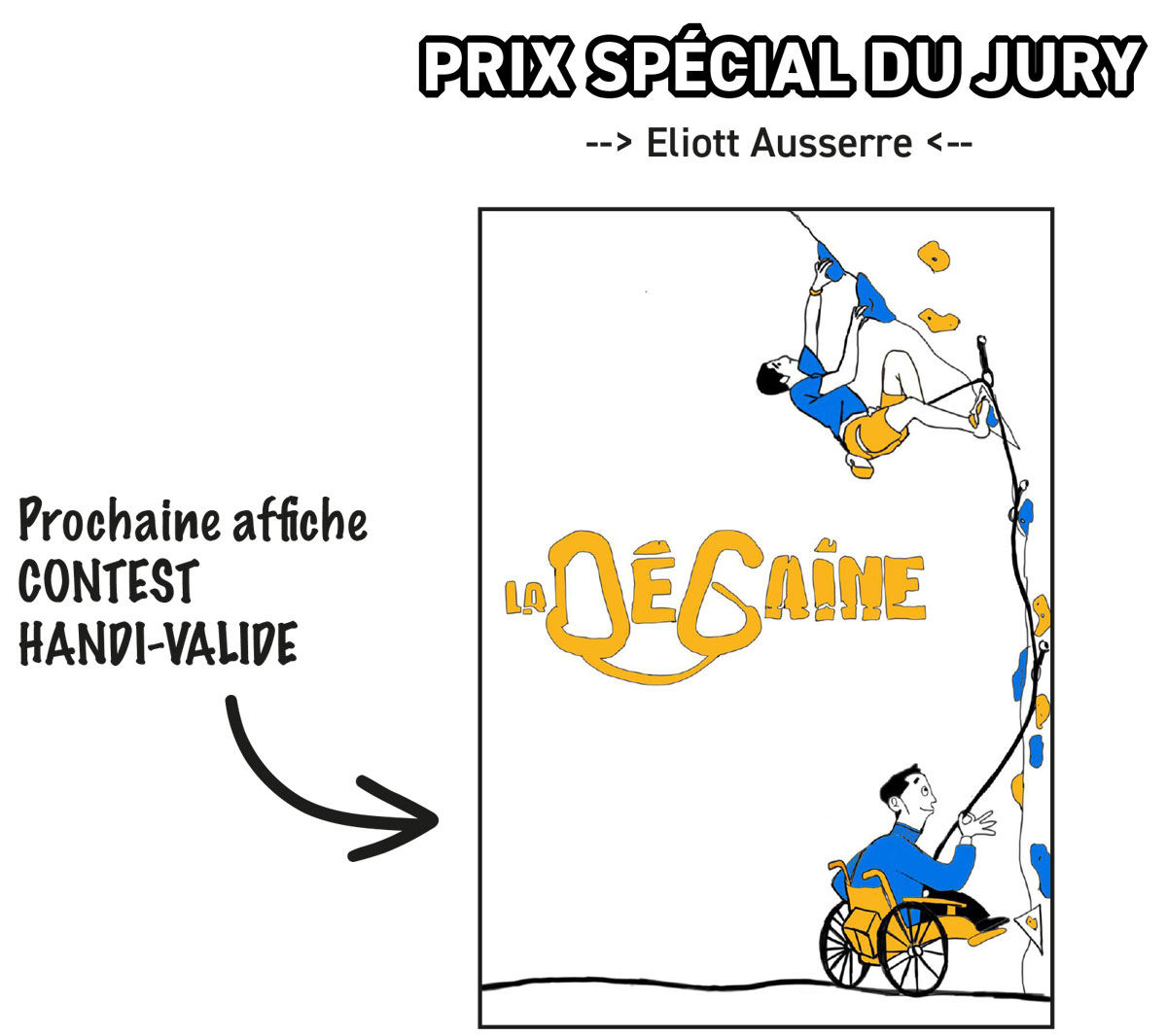 Concours dessin Tee-shirt Collector La Dégaine : Prix spécial du Jury : affiche contest handi-valides 2027