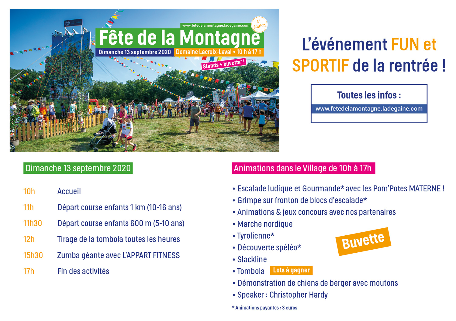 Programme fête de la montagne