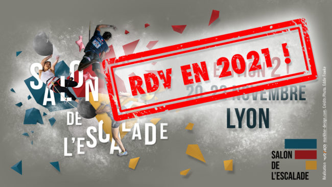 salon escalade 2020 Affcihe du Saon de l'escalade annulé