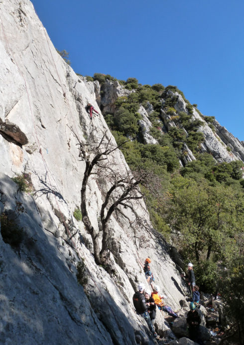 stage LA DEGAINE « cohésion et grimpe en falaises