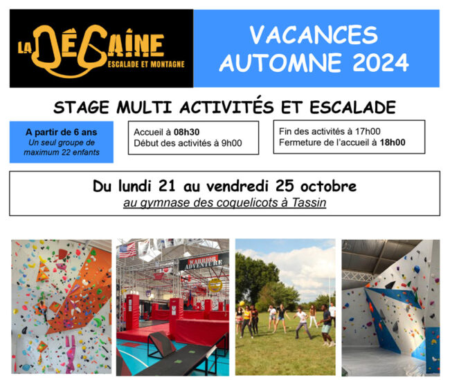 Stage multi-activités automne 2024 Stage multi-activités automne 2024